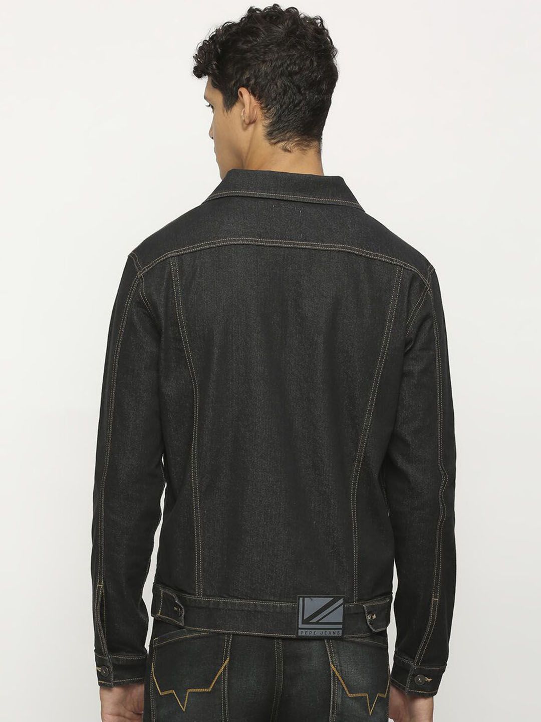 Kotty Men Insulator Denim Jacket with Patchwork