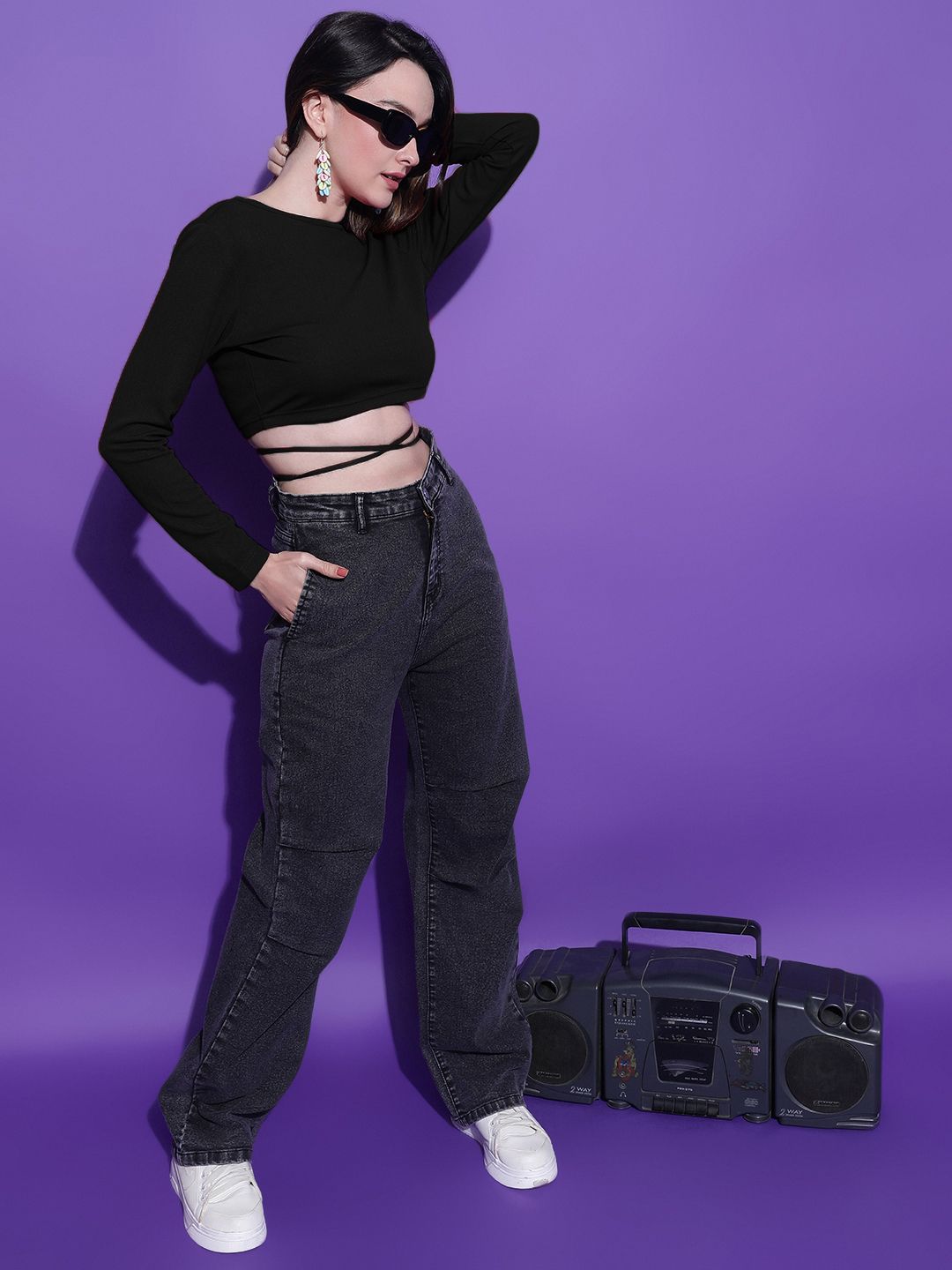 Kotty Women Solid Boat Neck Top