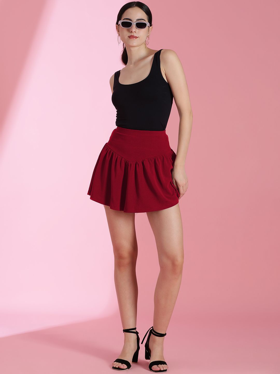 Kotty Flared Above Knee Skirt