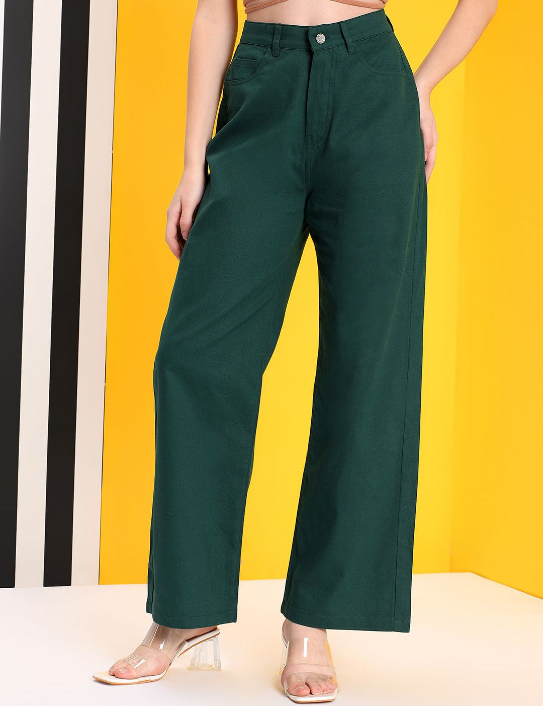 Kotty Women Jean Straight Fit High-Rise Stretchable Jeans