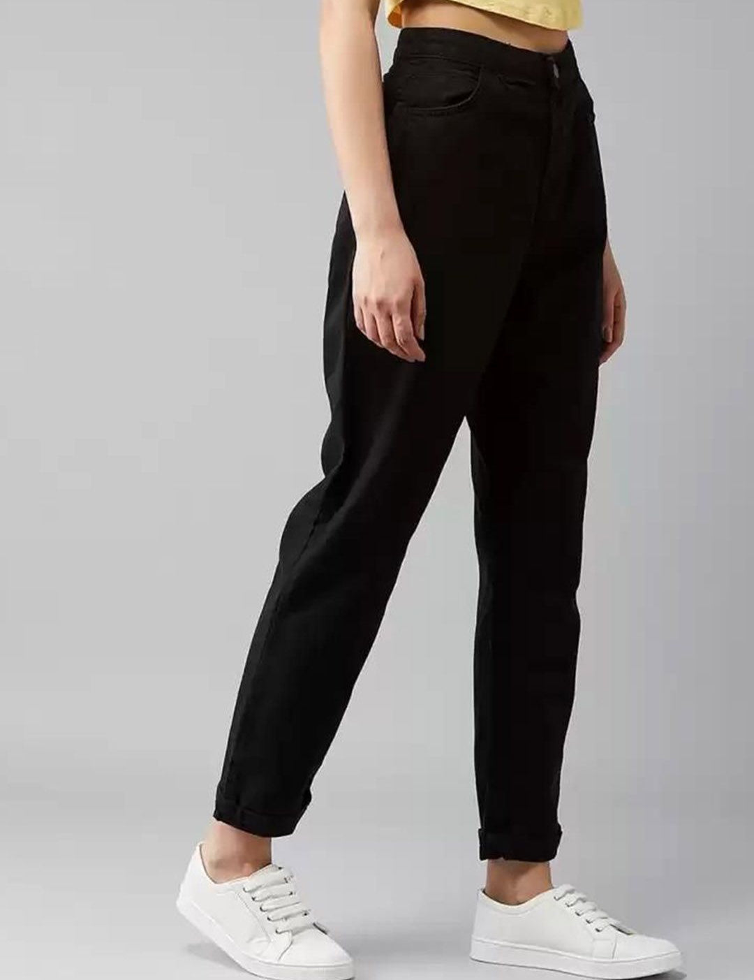 Kotty Women Straight Fit High-Rise Cotton Stretchable Jeans