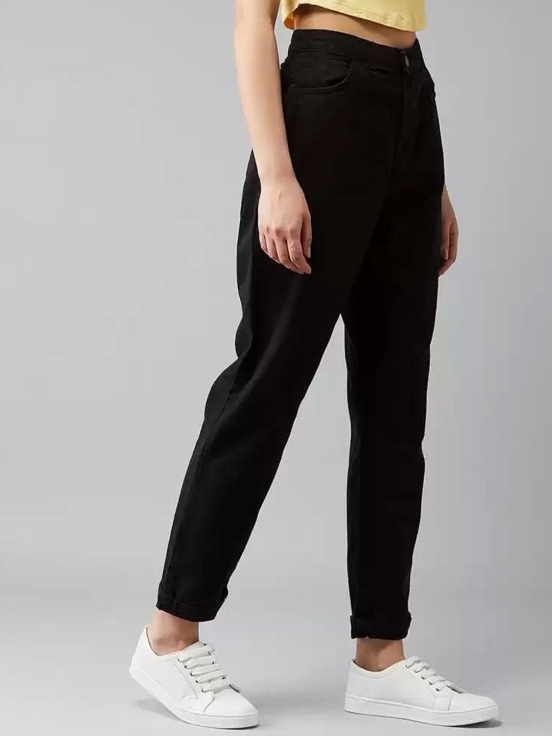 Kotty Women Straight Fit High-Rise Cotton Stretchable Jeans