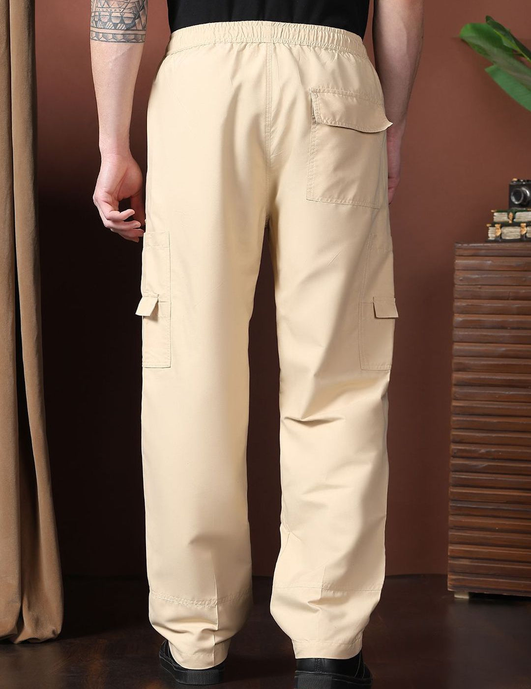 Kotty Men Relaxed Easy Wash Cargos Trousers