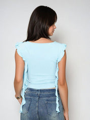 Kotty Women Solid Round Neck Top