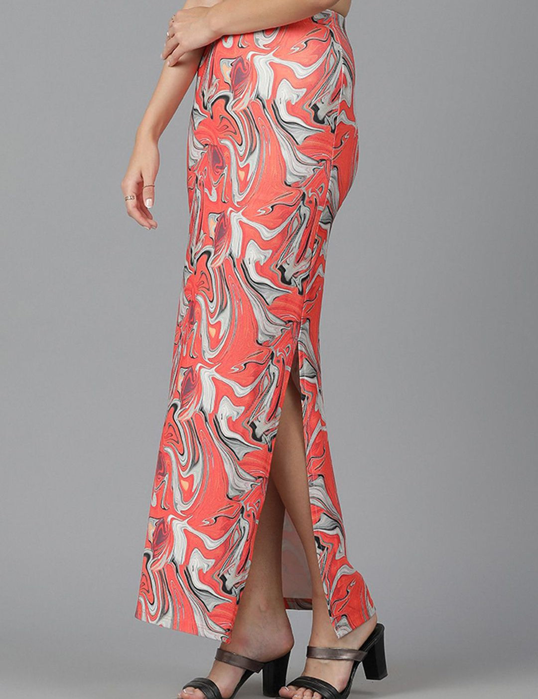 Kotty Printed Pencil Maxi Skirts