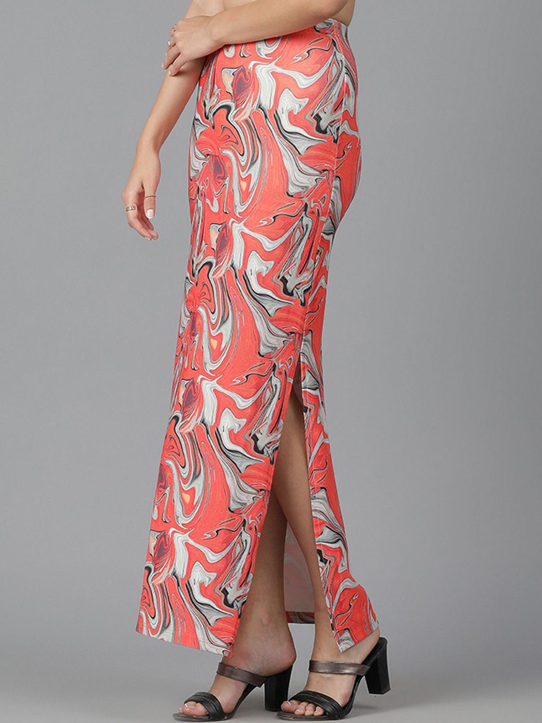 Kotty Printed Pencil Maxi Skirts