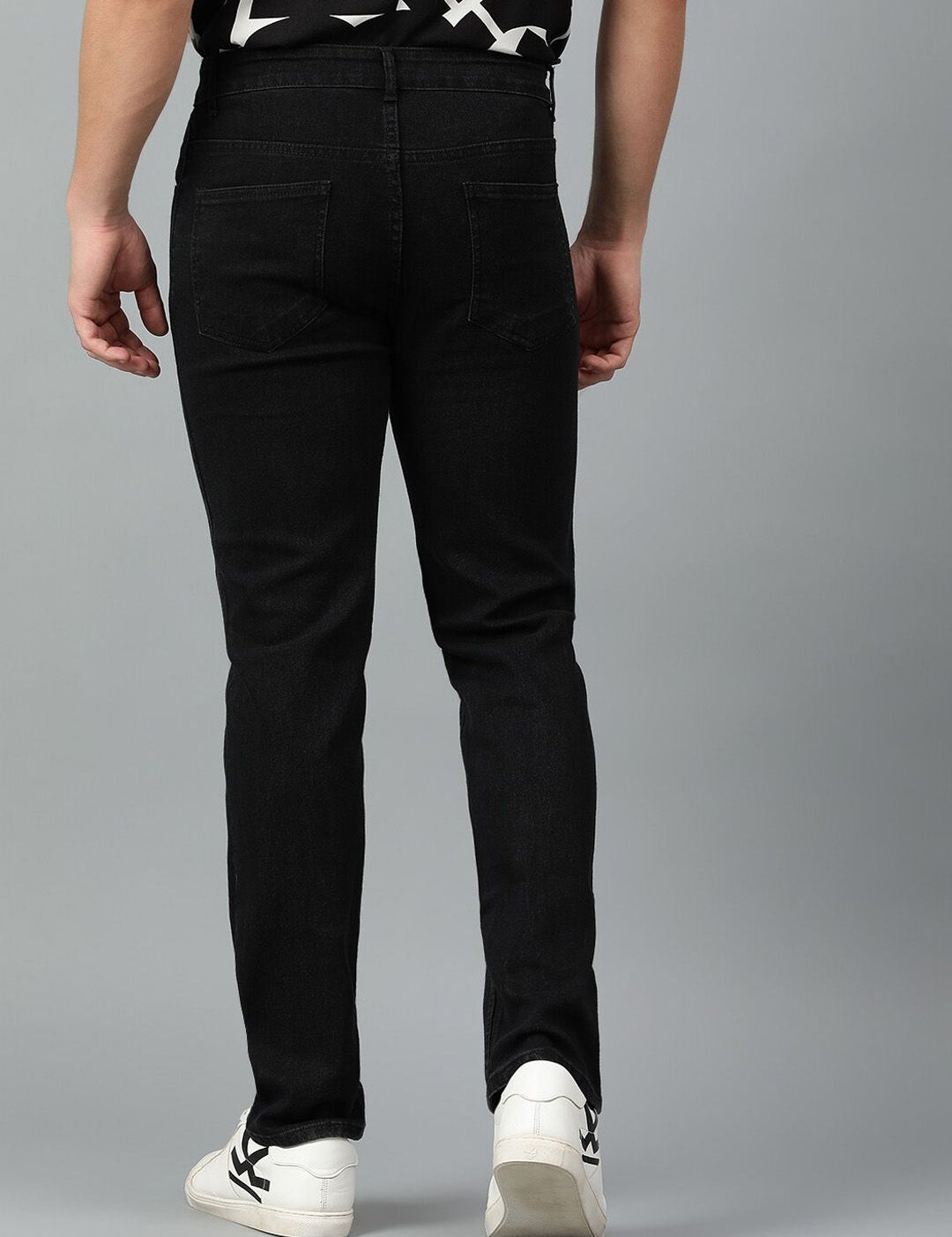 Kotty Men Jean Slim Fit Low-Rise Clean Look Stretchable Jeans