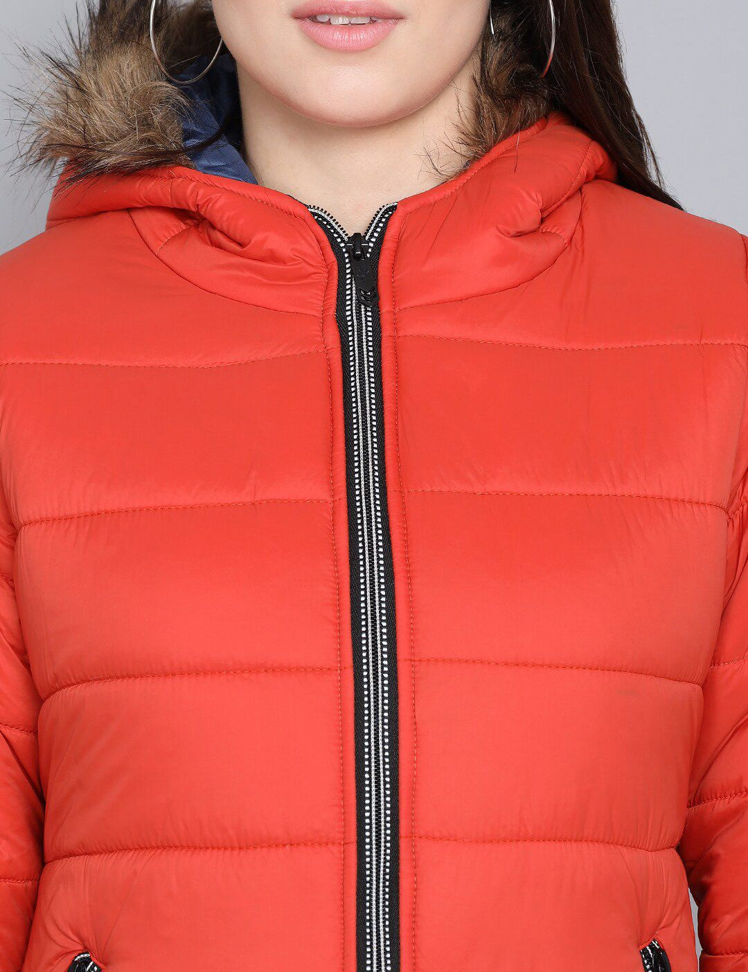 Kotty Women Orange Outdoor Puffer Jacket
