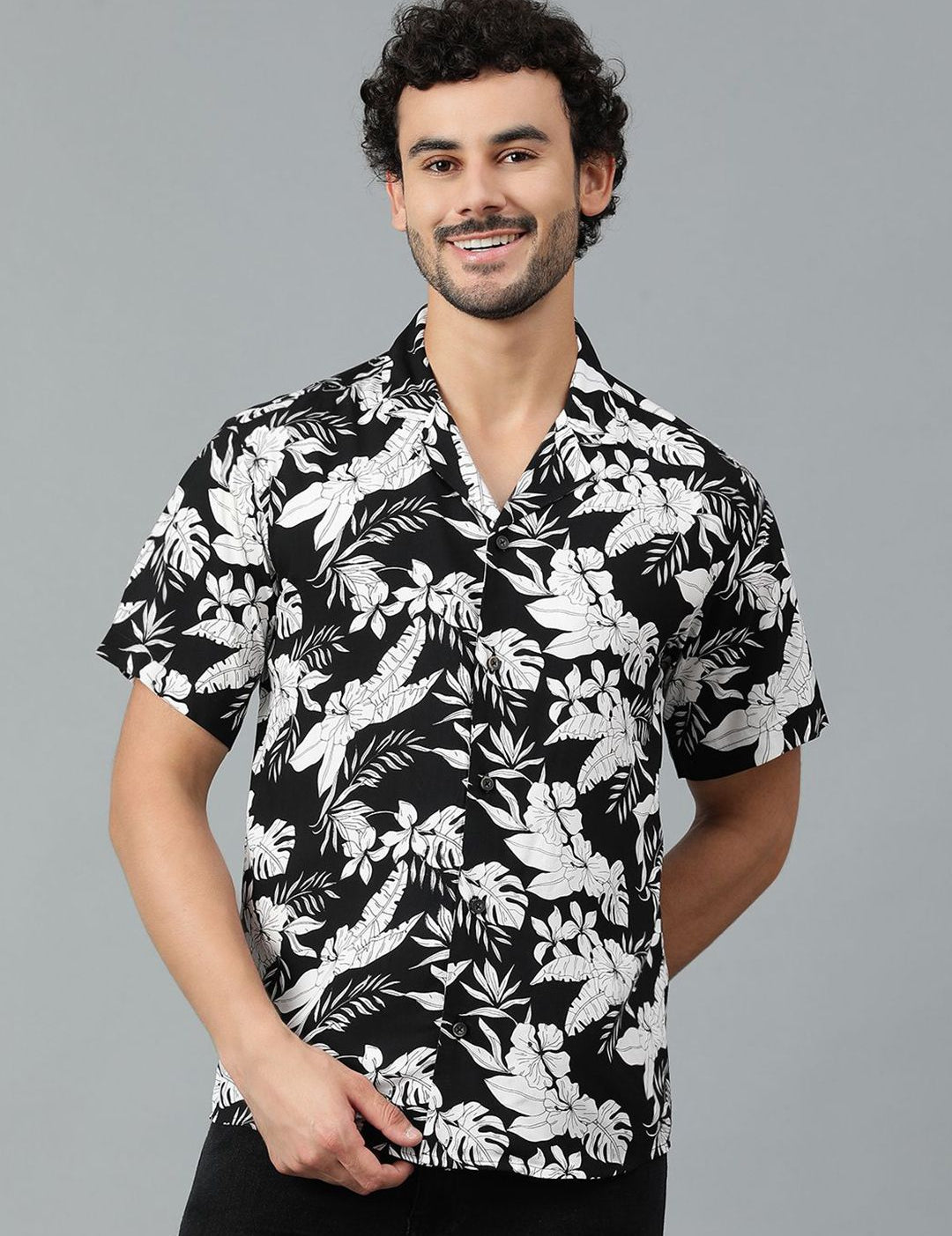 Kotty Men Floral Printed Casual Shirt