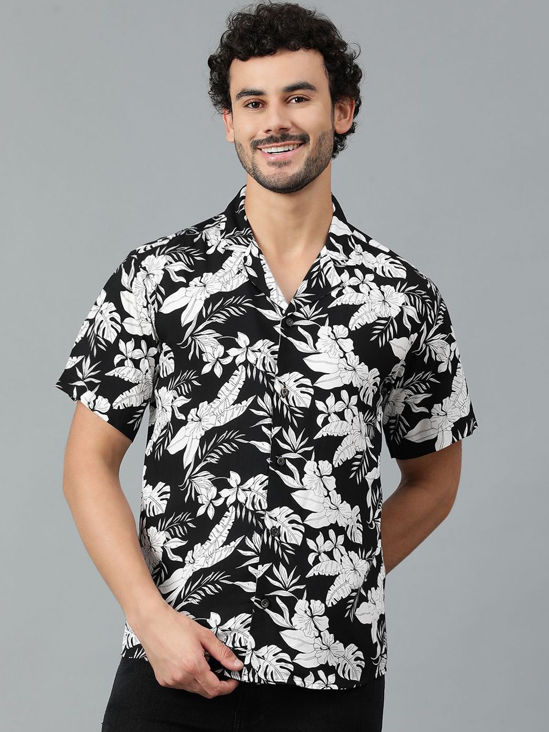 Kotty Men Floral Printed Casual Shirt