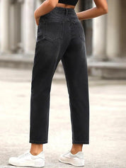 Kotty Women Jean Regular Fit High-Rise Light Fade Cotton Lycra Blend Jeans