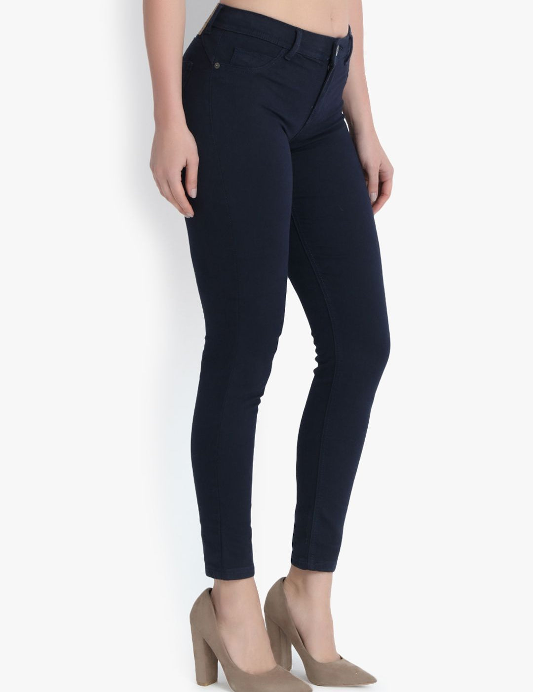 Kotty Women Black Skinny Fit High-Rise Clean Look Jeans