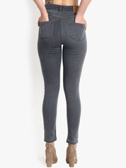 Kotty Women Grey Skinny Fit High-Rise Clean Look Jeans