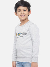 Kotty Boys Grey Printed Sweatshirt