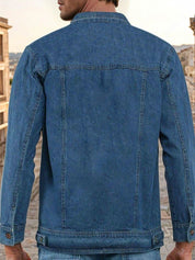 Kotty Men Solid Denim Jacket