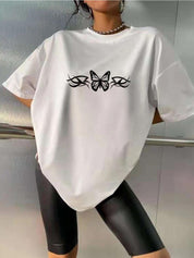 Kotty Conversational Printed Oversize Cotton T-shirt