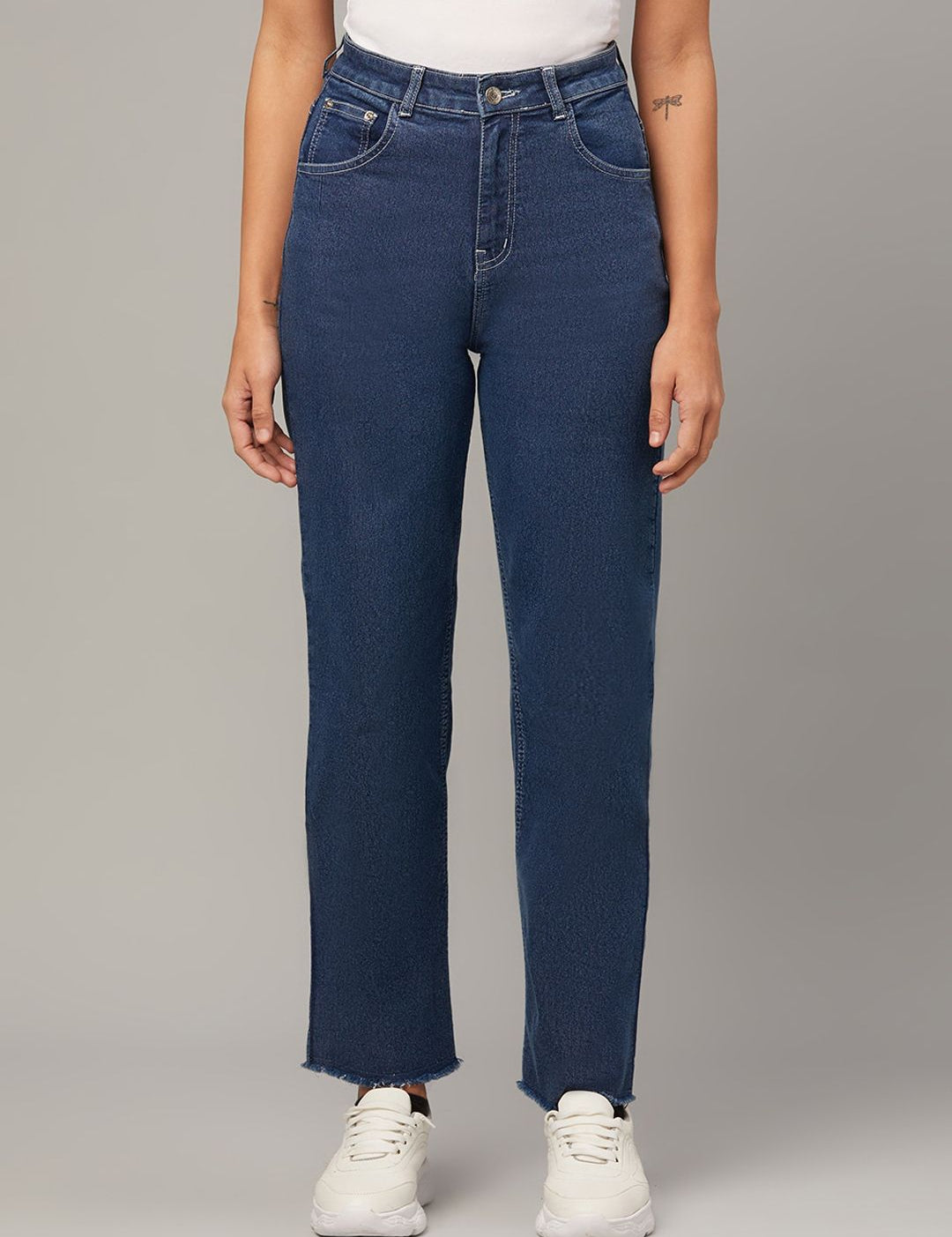 Kotty Women Jean Straight Fit High-Rise Jeans