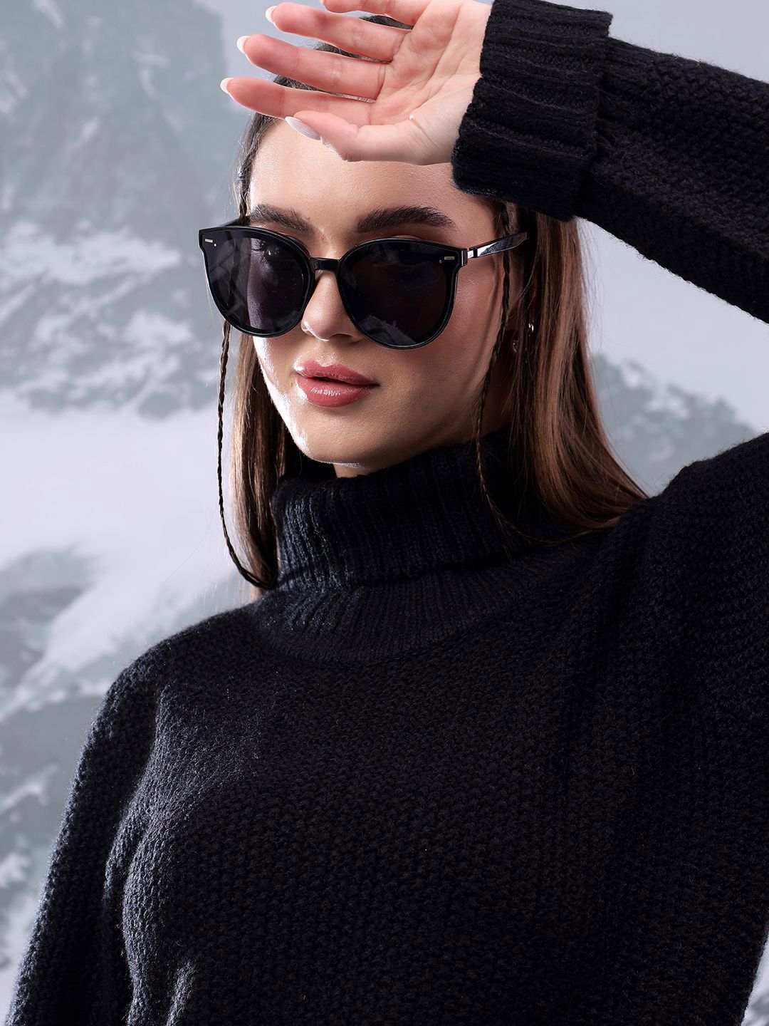 Kotty Women High Neck Pullover Sweater