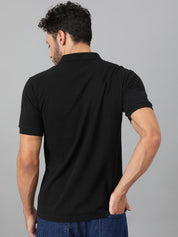 Kotty Men Solid Polo Collar T-shirt