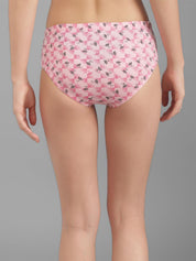 Kotty Women Pack Of 3 Floral Printed Cotton Hipster Briefs