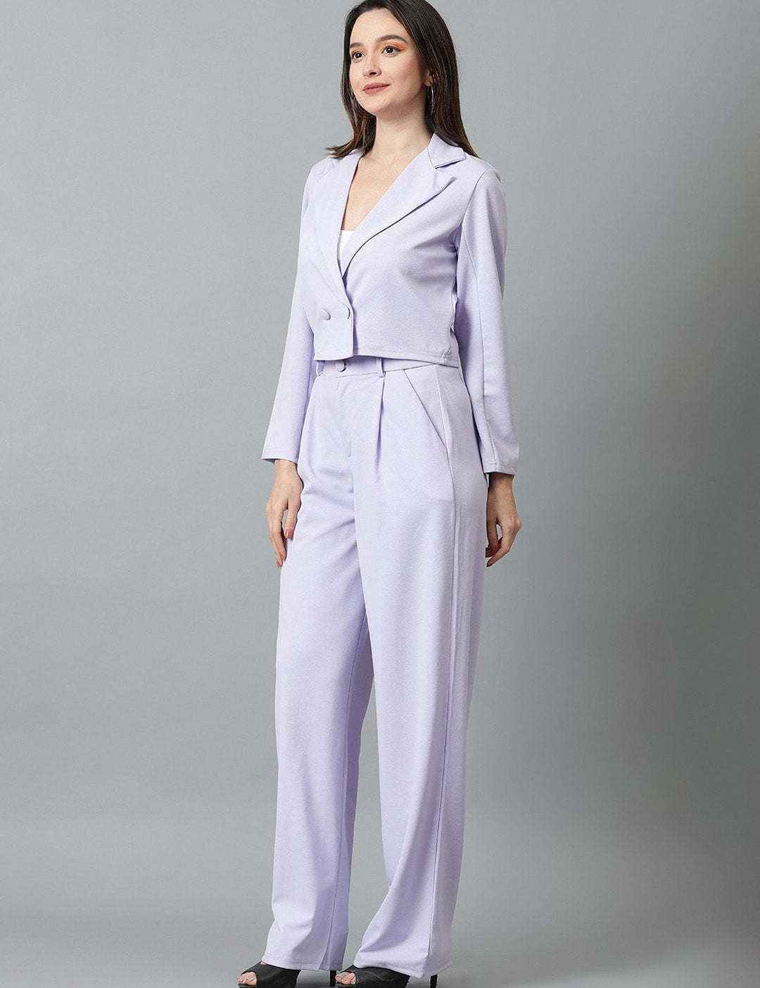 KOTTY BIZwear Basics Shirt Collar Coat With Trousers Co-Ords