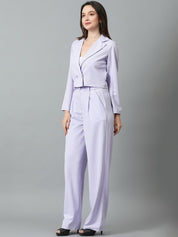 KOTTY BIZwear Basics Shirt Collar Coat With Trousers Co-Ords