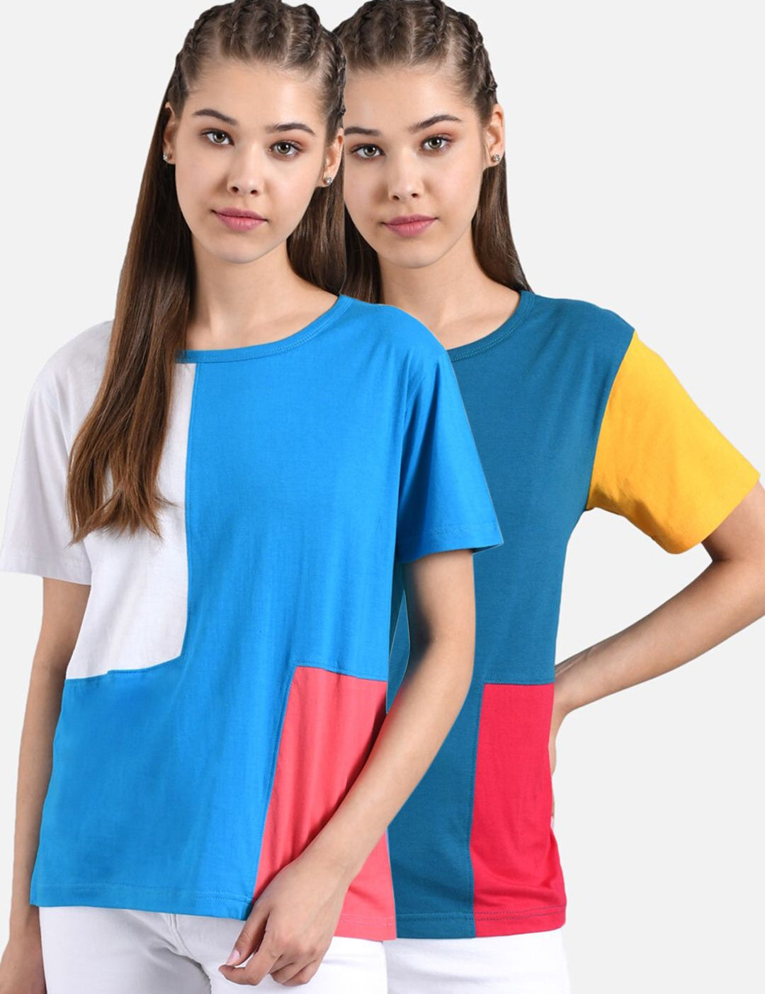 Kotty Women Pack Of 2 Round Neck T-shirts