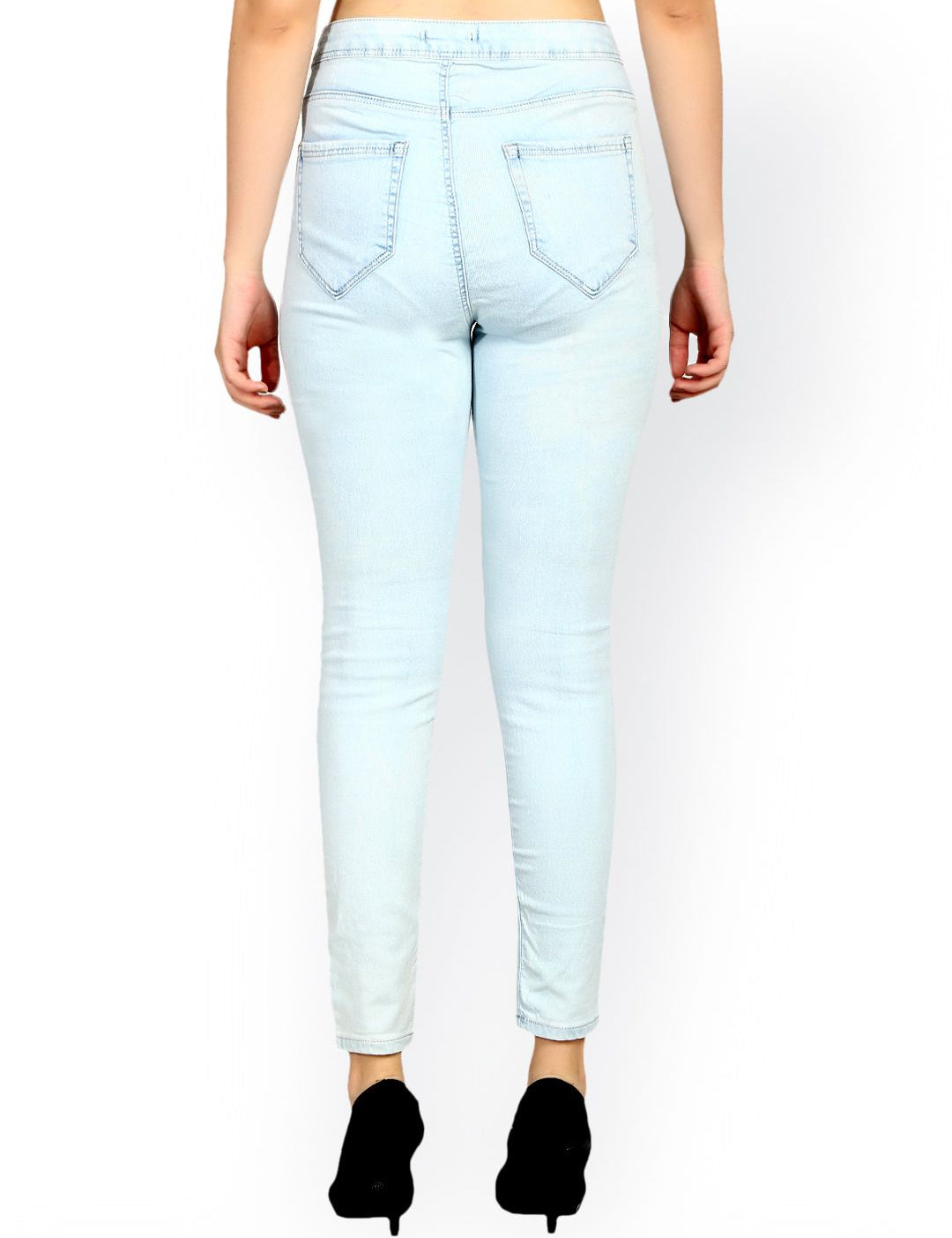 Kotty Women Blue Skinny Fit High-Rise Clean Look Stretchable Jeans