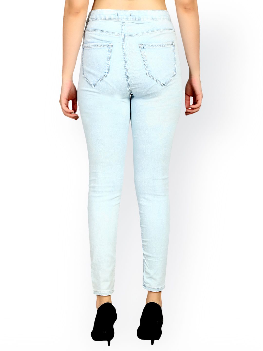 Kotty Women Blue Skinny Fit High-Rise Clean Look Stretchable Jeans