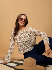 Kotty Self Design Cotton Top