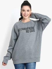Kotty Women Grey Printed Sweatshirt