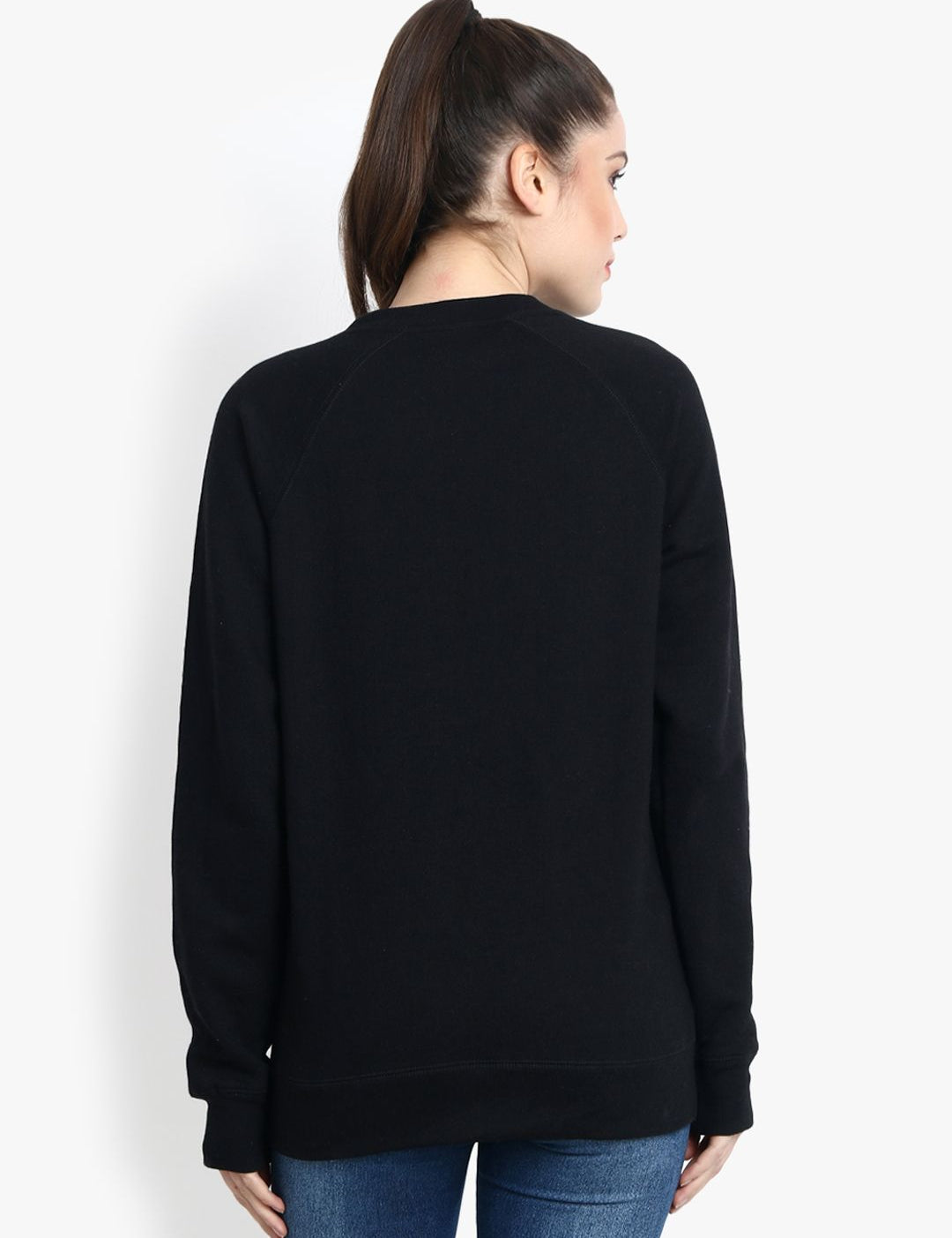 Kotty Women Black Printed Sweatshirt