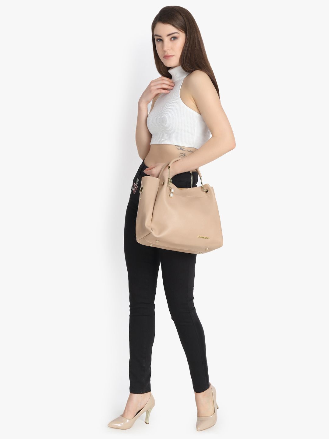 Kotty Women Black Skinny Fit High-Rise Clean Look Stretchable Jeans