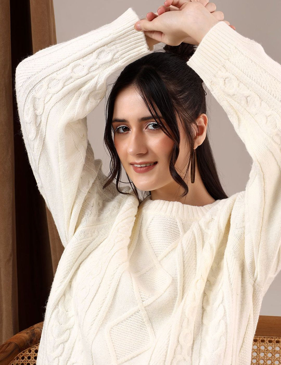 Kotty Women Cable Knit Pullover