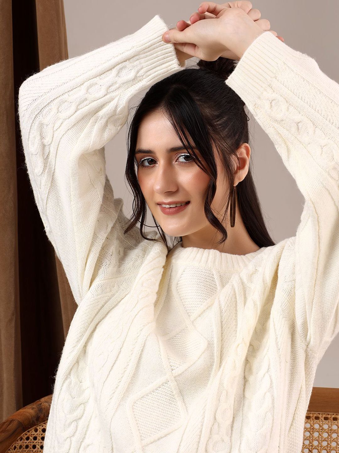 Kotty Women Cable Knit Pullover