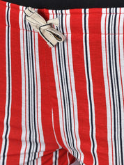 Kotty Women Striped Slim Fit Low-Rise Running Hot Pants with Technology Shorts