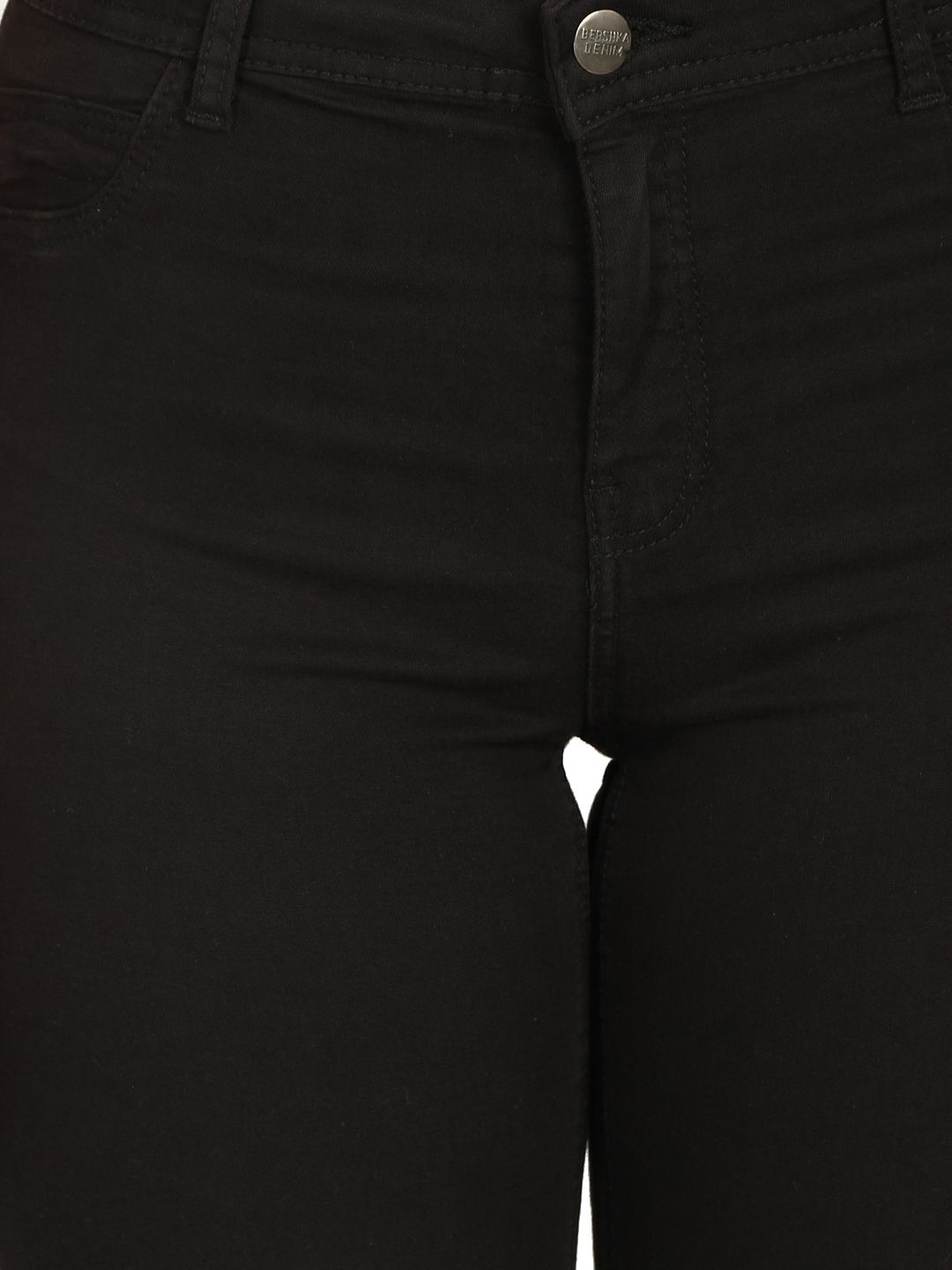 Kotty Women Black Skinny Fit High-Rise Slash Knee Jeans