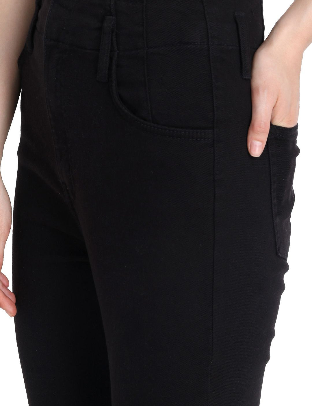 Kotty Women Black Skinny Fit High-Rise Clean Look Jeans