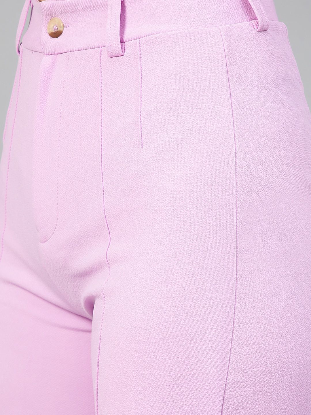 Kotty Women Pack Of 2 Relaxed Straight Leg Fit High-Rise Easy Wash Trousers