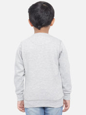 Kotty Boys Grey Printed Sweatshirt