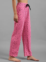 Kotty Women Pink Printed Lounge Pants