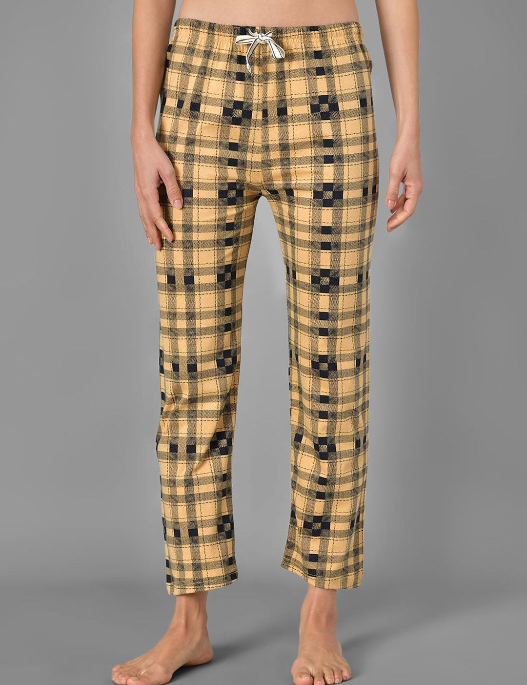Kotty Checked Cotton Lounge Pants