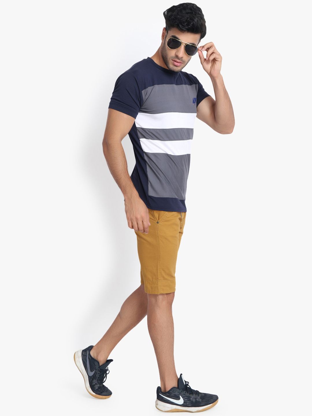 Kotty Men Mustard Solid Regular Fit Regular Shorts