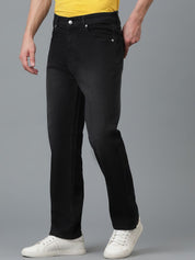 Kotty Men Jean Low-Rise Slash Knee Stretchable Jeans