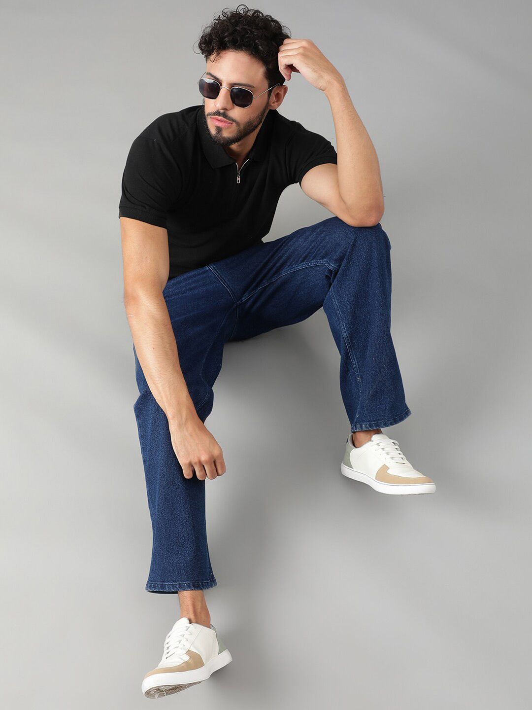 Kotty Men Solid Polo Collar T-shirt