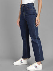 Kotty Women Straight Fit High-Rise Stretchable Jeans