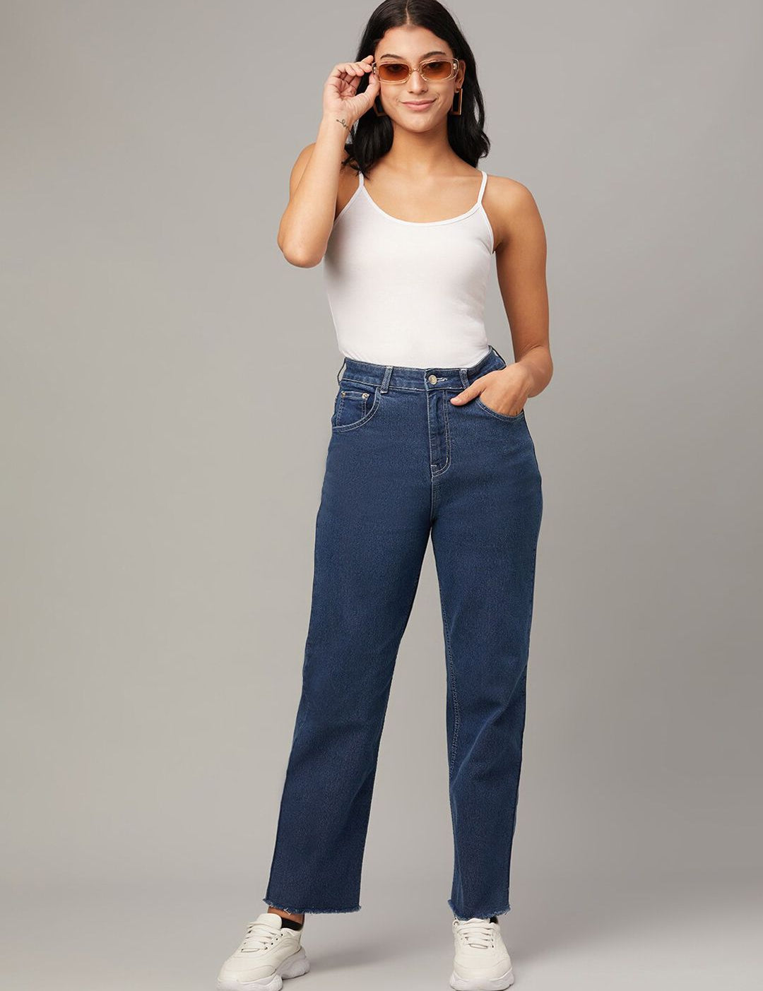 Kotty Women Jean Straight Fit High-Rise Jeans