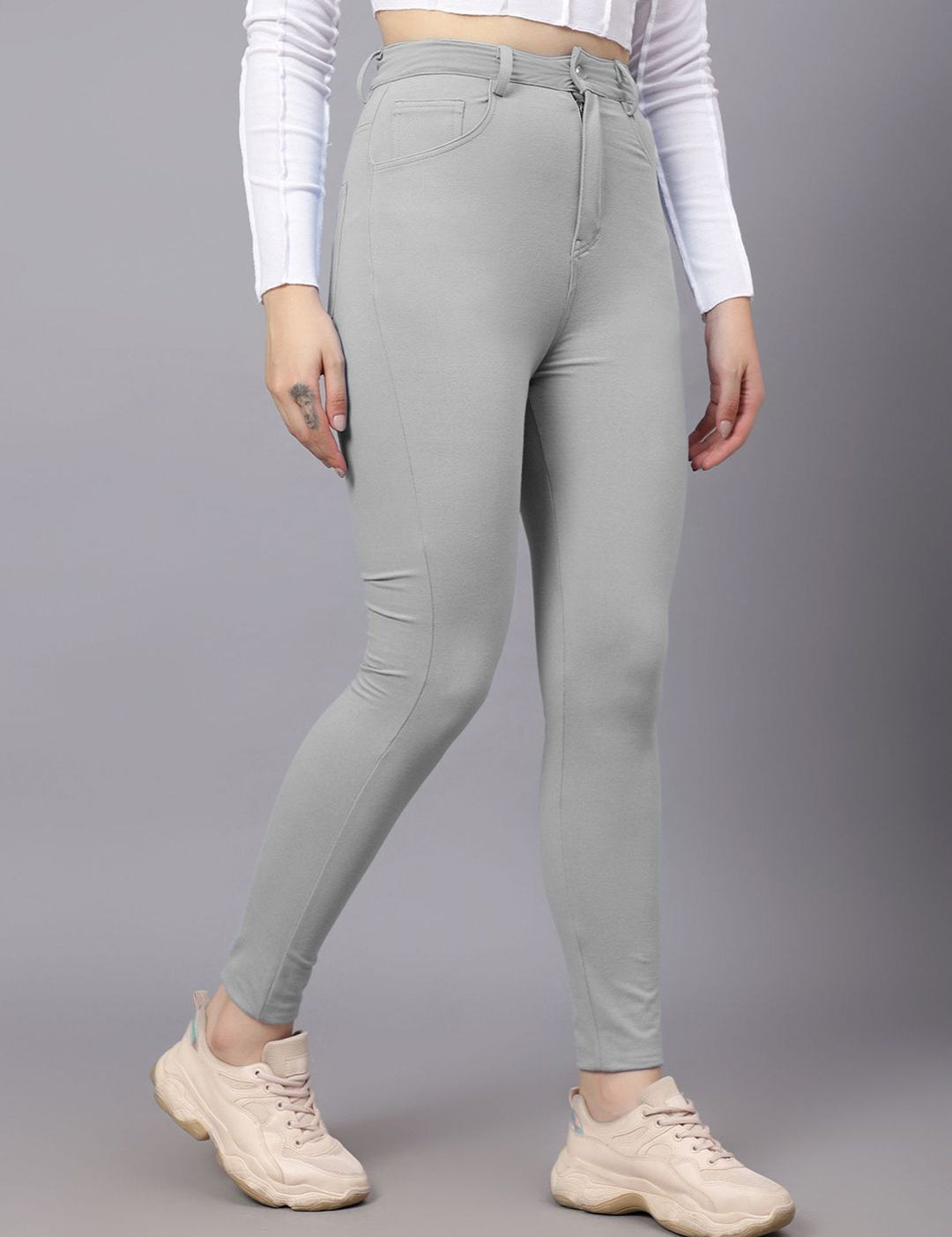 KOTTY Basics Women Skinny Fit High-Rise Stretchable Jeans