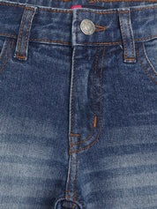 Kotty Girls Blue Jean Slim Fit Light Fade Jeans