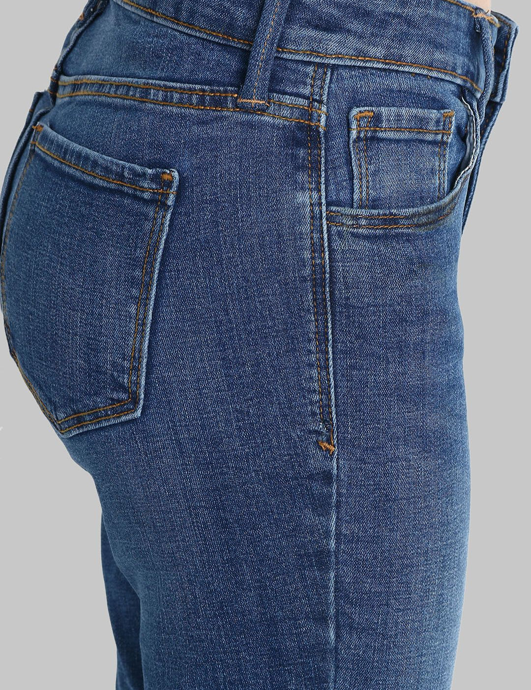 Kotty Women Blue Skinny Fit Mid-Rise Clean Look Jeans